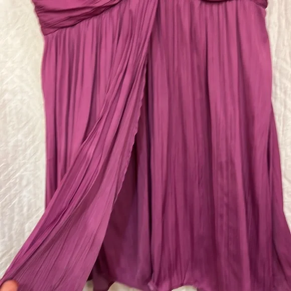 NWT Anthropologie Deep V purple mini dress - Picture 9 of 12